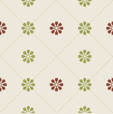 Seamless abstract floral pattern, mandala patternのイラスト素材