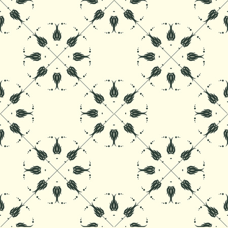 Seamless abstract floral pattern, mandala patternのイラスト素材