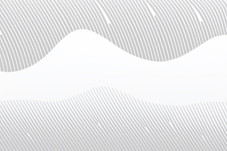 Abstract white wave background. Minimal white graphic wallpaper. 2D Illustration.の写真素材