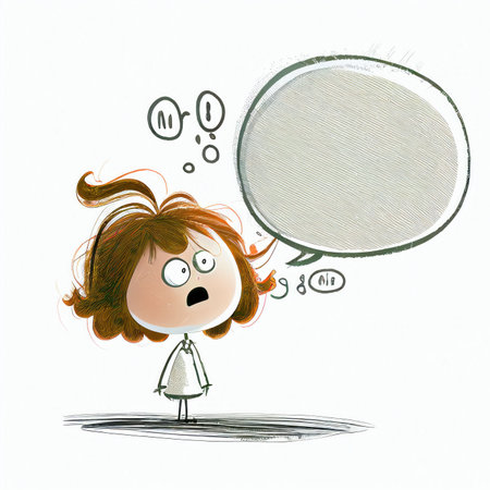 Illustration cartoon with bubble talk for artwork designs Created with Generative AI technology.の素材