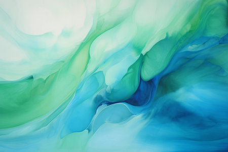 Emerald green marble liquid texture wallpaper for background Created with Generative AI technology.の素材
