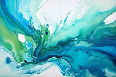 Emerald green marble liquid texture wallpaper for background Created with Generative AI technology.の素材