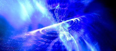 abstract technology particles mesh backgroundの写真素材