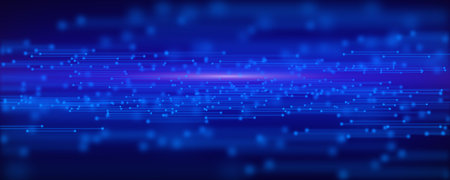 Abstract particle fractal background, hi-tech and big data background
