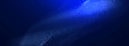 Technology network background, data technology futuristic background, Wave line connection blue particular, Global world network and telecommunicationの写真素材