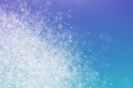 Bokeh Abstract shiny light and glitter with de focused. Glitter light background, Gold, White, Blue...