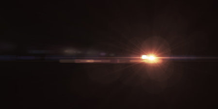 horizontal lens flares pack. Laser beams, horizontal light rays. Beautiful light flares. Glowing...