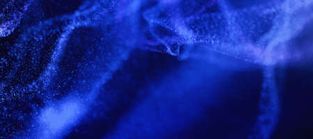 Bokeh Abstract shiny light and glitter with de focused. Glitter light background, Gold, White, Blue bokeh glitter sparkle background. Bokeh light effect creative background.の写真素材