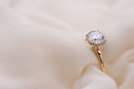 Engagement Diamond Ringの写真素材