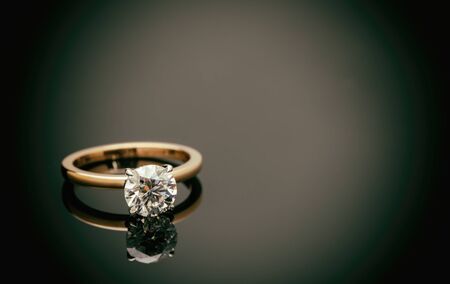 Engagement Diamond Ringの写真素材