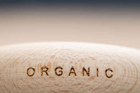 Organic Title Text on Wooden Backgroundの写真素材