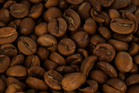 Coffee beans background. Coffee beans textureの写真素材