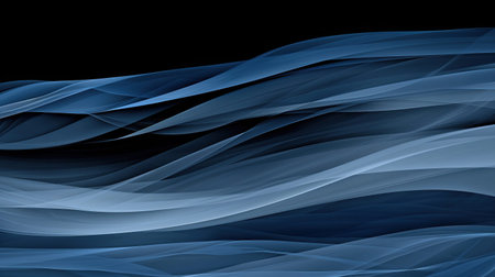 The image is a blue wave with a dark background. The blue color of the wave is very vivid and stands...