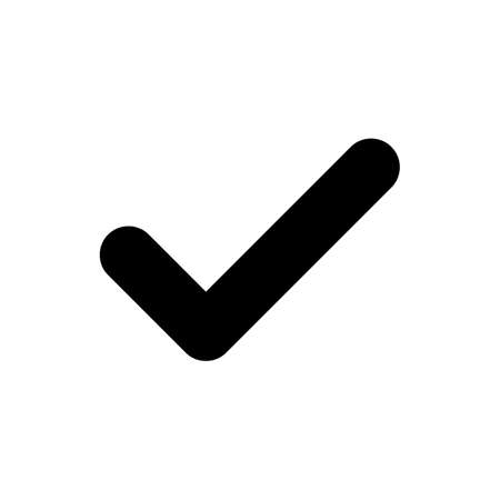 check icon vector. check mark icon. check list button iconのイラスト素材