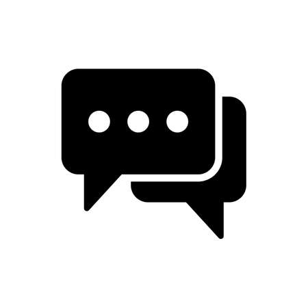 Chat icon vector. Chat vector icon. Speech bubble.のイラスト素材