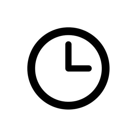 Time icon. Clock icon vector. Time vector iconのイラスト素材