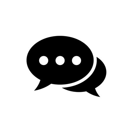 Chat icon vector. Chat vector icon. Speech bubble.のイラスト素材