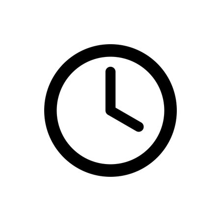 Time icon. Clock icon vector. Time vector icon