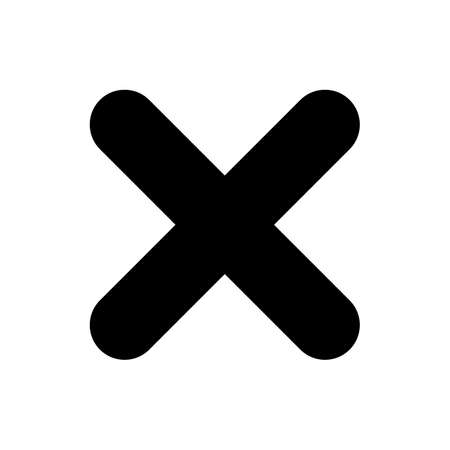 Close icon. Delete icon. remove, cancel, exit symbolのイラスト素材