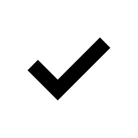 check icon vector. check mark icon. check list button iconのイラスト素材