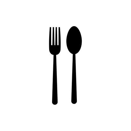spoon and fork icon. spoon, fork and knife icon vector. restaurant sign and symbolのイラスト素材