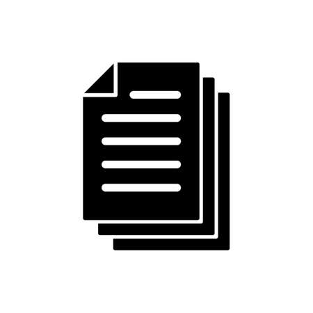 Document icon vector. Paper icon. File Iconのイラスト素材