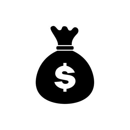 Money bag icon. Money bag vector iconのイラスト素材