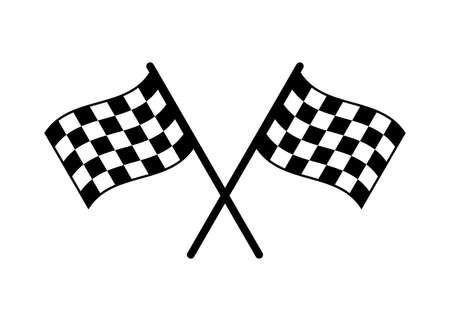 Start icon. Race flag icon. Competition sport flag line vector icon. Racing flag. Start finish flag