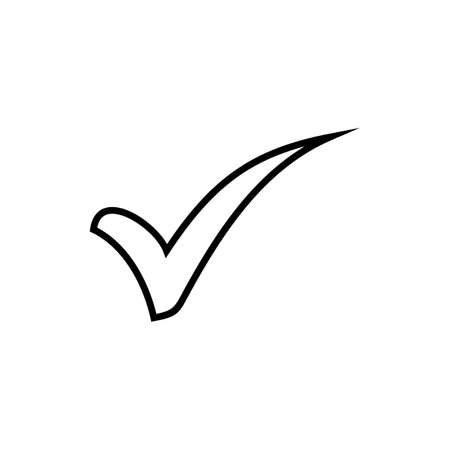 check icon vector. check mark icon. check list button iconのイラスト素材
