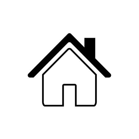 Home icon. House vector iconのイラスト素材