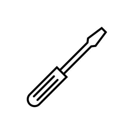 Screwdriver icon. Screwdriver vector iconのイラスト素材