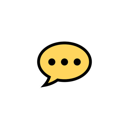 Chat icon vector. Chat vector icon. Speech bubble.のイラスト素材