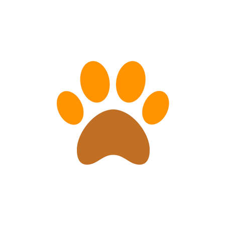 Paw icon vector. Paw Print iconのイラスト素材