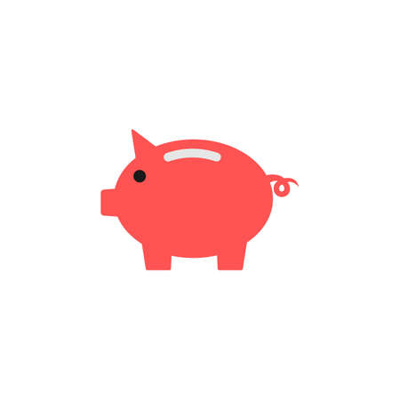 Piggy bank icon. Piggy bank vector icon. Dollar iconのイラスト素材