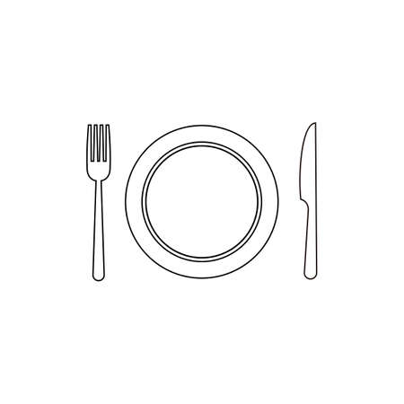 Fork, Spoon, and Knife icon. Restaurant icon. food icon. eatのイラスト素材