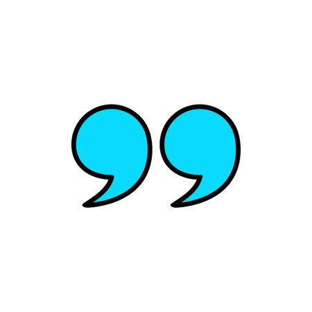 Quote icon. Quote sign icon. Quotation mark symbol.