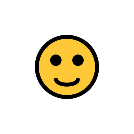 Smile Icon in trendy flat style. Happy face symbol for your web siteのイラスト素材