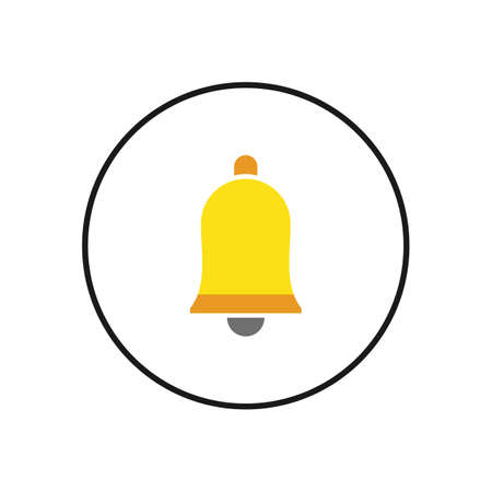 Bell Icon vector. Notification symbol. Bell vector iconのイラスト素材
