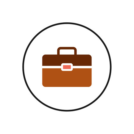 Briefcase icon vector. Briefcase vector iconのイラスト素材