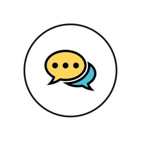 Chat icon vector. Chat vector icon. Speech bubble.のイラスト素材