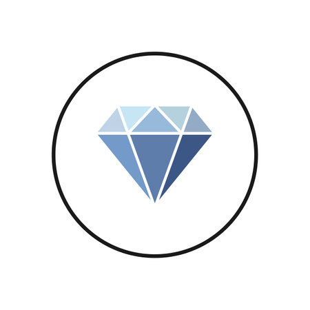 Diamond icon. Diamond vector icon. Gemstone symbolのイラスト素材