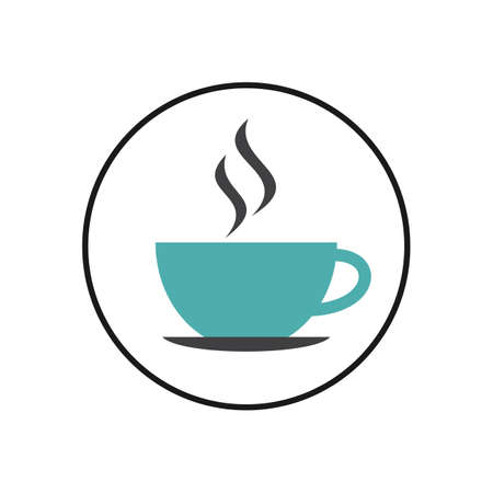 Cup of coffee. Coffee cup icon. Coffee vector icon. Teaのイラスト素材