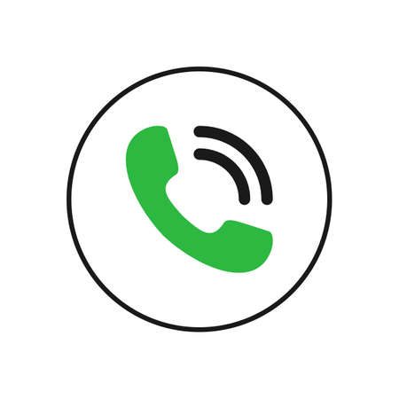 Call icon vector. Phone icon vector. mobile phone. telephone iconのイラスト素材