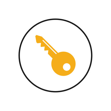 Key icon. Key vector icon. Key symbolのイラスト素材