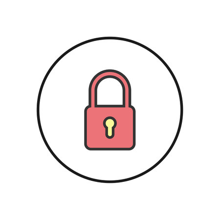Lock icon. Encryption icon. Security symbolのイラスト素材