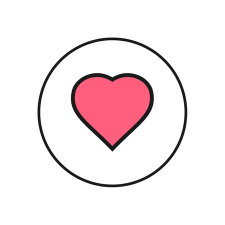 Heart icon. Heart vector icon. Like icon vector. Loveのイラスト素材