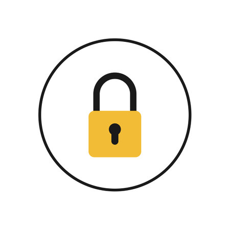 Lock icon. Encryption icon. Security symbolのイラスト素材