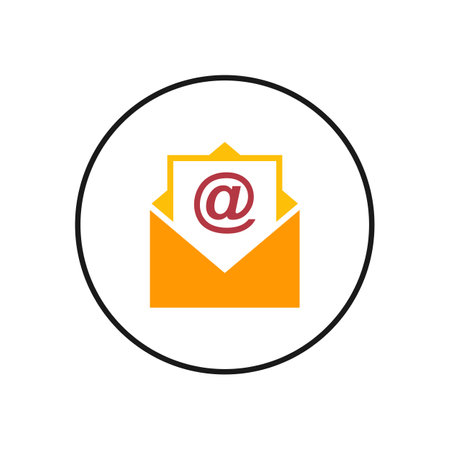 Mail vector icon. E-mail icon. Envelope illustration. Messageのイラスト素材