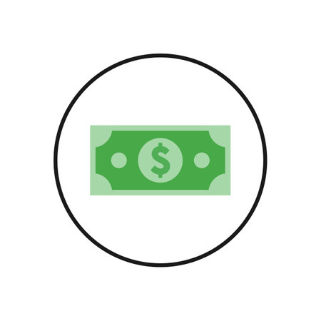 Money icon. Money vector icon. Dollar iconのイラスト素材