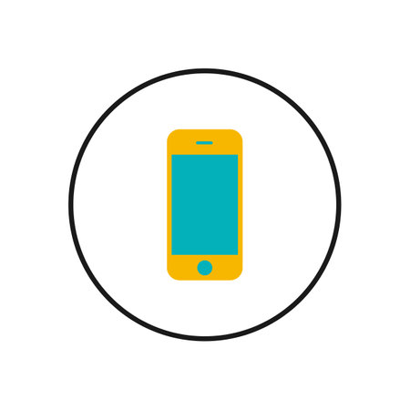 Phone icon. Phone vector icon. Mobile phone. Telephone icon. Cellphoneのイラスト素材
